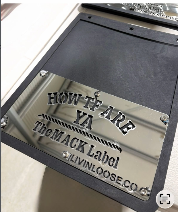 The MACK Label Mud Flaps