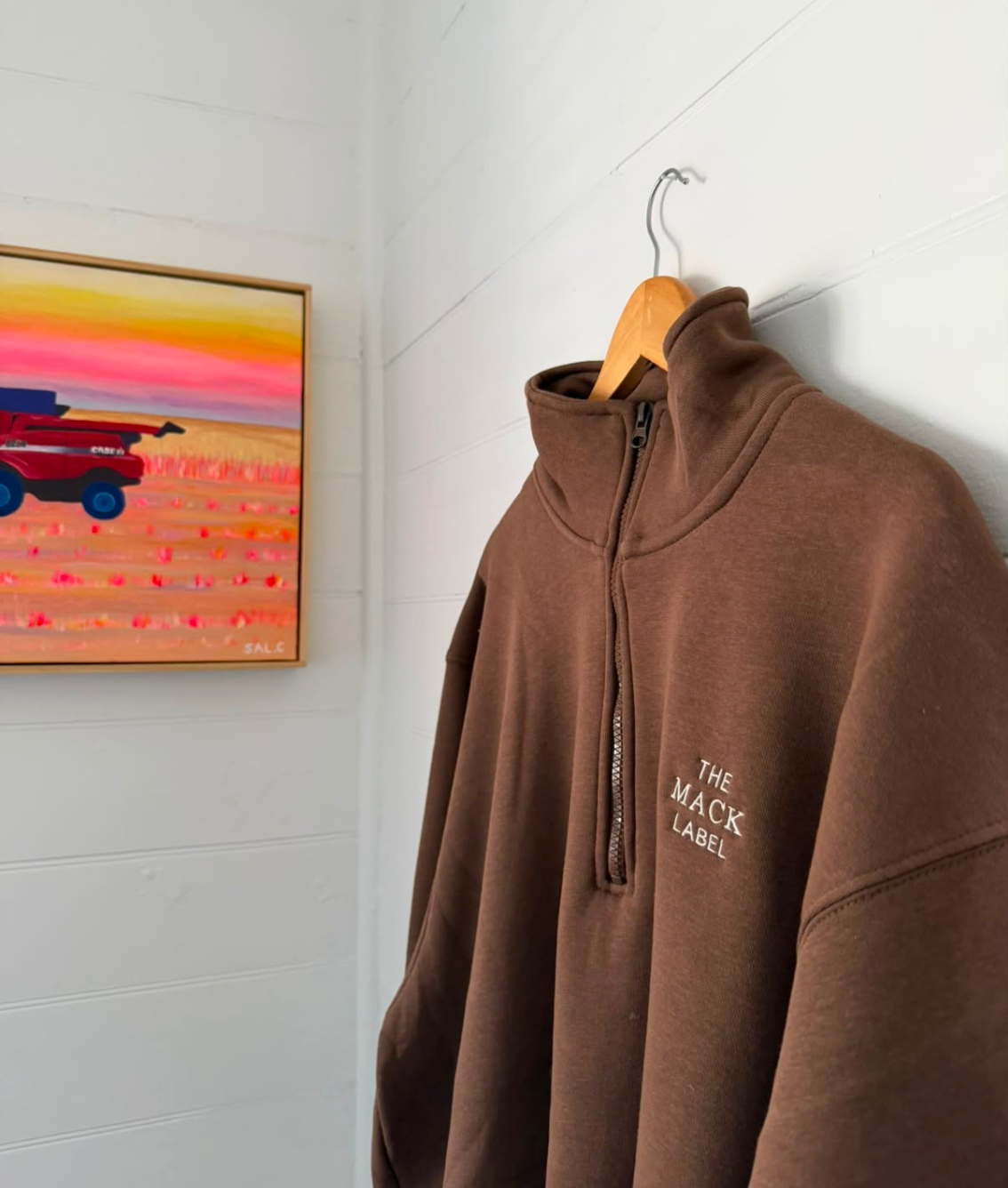 The MACK label Quarter Zip